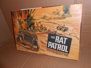 Vintage Aurora The Rat Patrol Model Box Only W/some Parts Toy