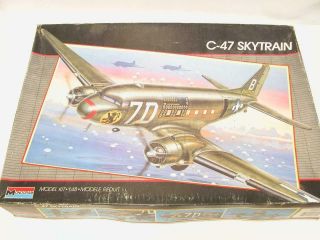1/48 Monogram Revell C - 47 Skytrain Ww2 Commando Plastic Scale Model Kit Complete