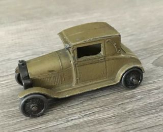 Tootsietoy 1928 Ford Model A Coupe,  Army Green/ Brown