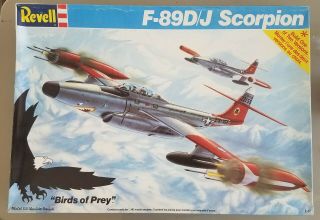 Vintage 1990 Revell F - 89d/j Scorpion 1:48 " Birds Of Prey " Kit