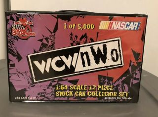 Nib 1999 Wcw Nwo 1:64 Scale 12 Piece Stock Car Set Racing Champions