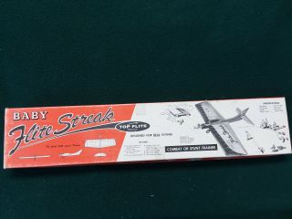 Vintage Balsa Wood Baby Flite Streak Model Airplane Kit For.  049