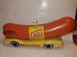Vintage 50s/60s Hard Plastic Oscar Mayer All Meat Wieners Wienermobile Promo Car 2