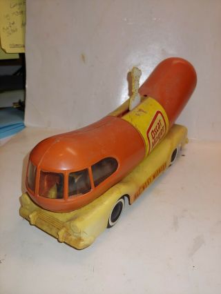 Vintage 50s/60s Hard Plastic Oscar Mayer All Meat Wieners Wienermobile Promo Car 3