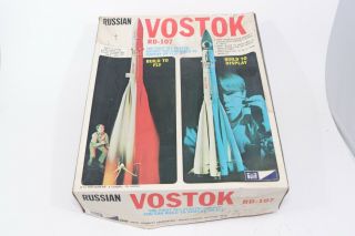 Vintage 1960s Russian Vostok Rd 107 Model Rocket Mpc 1/100 Kit Complete Open Box