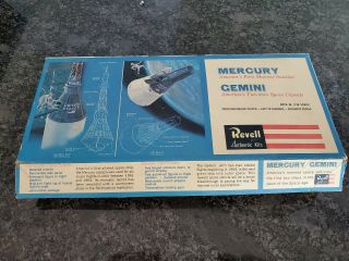 Vintage 1969 Revell Mercury & Gemini Space Capsules 1/48 Scale H - 1834 Model Kit