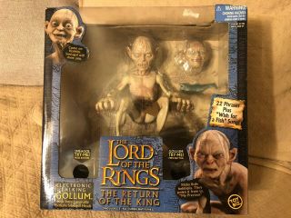 The Lord Of The Rings Return Of The King Electronic Talking Gollum Smeagol Heads
