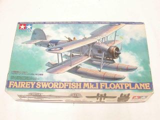 1/48 Tamiya Fairey Swordfish Mk.  I Floatplane Bi Wing Plastic Scale Model Kit