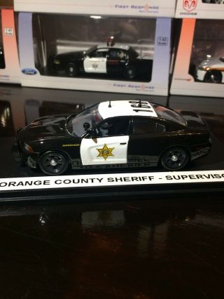 1/43 First Response Custom Orange County Sheriff Dodge Charger Police Diecast 2