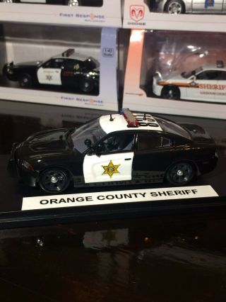 1/43 First Response Custom Orange County Sheriff Ca Dodge Charger Police Diecast