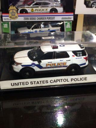 1/43 Motor Max Custom US Capitol Police K9 Ford Interceptor Diecast Model Car 2