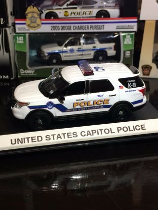 1/43 Motor Max Custom US Capitol Police K9 Ford Interceptor Diecast Model Car 3