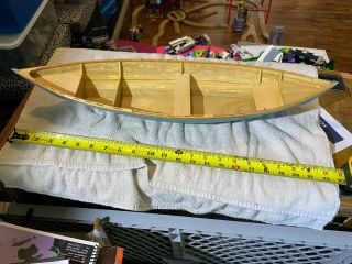24 " Wooden Handmade Row Boat/canoe