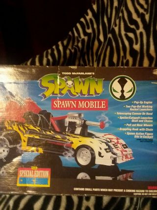 Todd Mcfarlane Spawn Mobile With Special Edition Comic Book