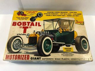 Vintage Lindberg Ford Bobtail T Big Green Rod Model Kit 1:8th Scale