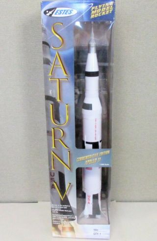 Estes 1:200 Scale Saturn V Rocket Commemorative Edition Apollo 11 Nib