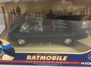 Corgi 1960s DC Comics Batman Batmobile Diecast Car 77505 1:24 Scale 2005 2