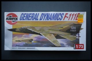Airfix General Dynamics F - 111e 1:72 Scale Plastic Model Kit
