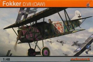 Eduard 1:48 Wwi German Fokker D.  Vii Oaw Biplane Profipack Plastic Kit 8131xu