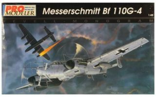 Pro Modeler Revell Monogram 1:48 Messerschmitt Bf - 110 G - 4 Plastic Kit 5933u
