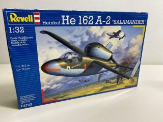 Revell 1:32 Scale Heinkel He 162 A - 2 Salamander Model Airplane Kit 04723