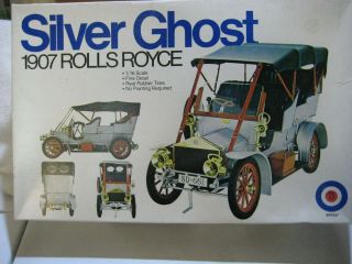 Entex Silver Ghost 1907 Rolls Royce Model Kit 1:16 Scale No Painting