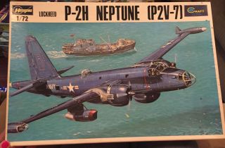 Vintage Hasegawa 1/72 Scale Lockheed P - 2h Neptune (p2v - 7) Early 70 