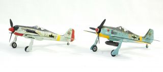 1/72 Frog/heller - 2x Focke - Wulf Fw 190g/a8 - Good Built & Painted