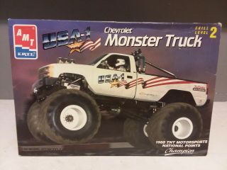 Vintage Amt/ertl Chevrolet Monster Truck Model Kit Parts 1990 Usa 1/25