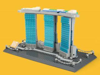 Architecture Marina Bay Sands Hotel Singapore City Building Blocks Bricks Diy