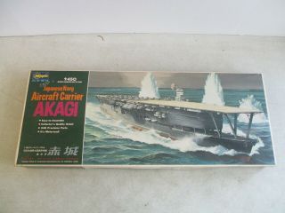 1:450 Japanese Navy Aircraft Carrier Akagi Model Kit By Hasegawa