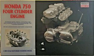 Minicraft 11202 Honda 750 4 Cylinder Engine Plastic Model Kit 1/3