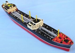Tt Esso Berlin,  Ship Tanker,  Scale 1/500,  Hand - Made Plastic Model