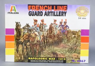 Italeri 1/32 54mm 6867 Napoleonic War - 1815 Guard Artillery Plastic Figures