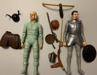Marx Action Figures - Viking,  Knight And Accessories