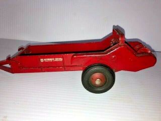 Vintage Tru Scale Mccormick Deering Toy Farm Tractor Manure Spreader Eska 11 "