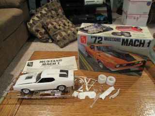 Old Model Car 1972 Ford Mustang Mach 1 Annual Built Up Parts Or ? T335