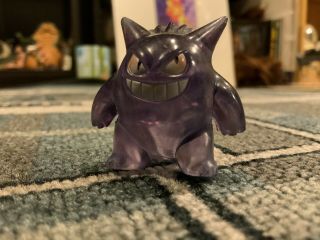 Pokemon Translucent Purple Gengar 1.  5 " Tall Pvc Figurine Tomy Nintendo