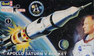 Revell 1:144 Buzz Aldrin Nasa Apollo Saturn V Rocket Plastic Built Model 5088u