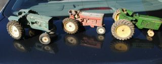 (3) Vintage Ertl Tractors White Oliver,  International And John Deere
