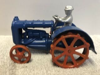 Vintage Antique Arcade Cast Iron Ford Son Toy Tractor