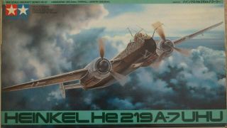 61057 Tamiya 1/48 Heinkel He219 A - 7 Uhu Model Kit