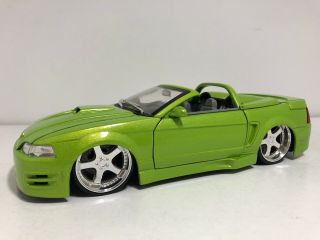 Jada Dub City 2002 Ford Mustang Green 1/24 Scale Die Cast
