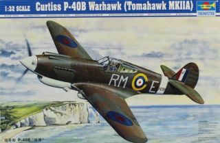 Trumpeter 1:32 Curtiss P - 40b P - 40 B Warhawk Tomahawk Mk Iia Plastic Kit 02228u
