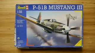 Revell 1:32 Model Kit P - 51b Mustang Iii 4740 Open Box