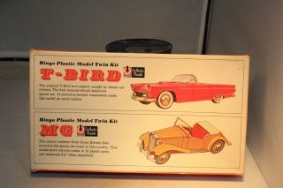 1955 Ford Thunderbird & 1953 Mg Td Midget Models Ringo Made In Usa