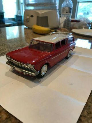 1960 Amc Rambler Wagon Red With White Roof White And Red Interior Promo Jo Han