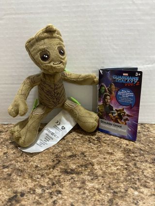 Guardians Of The Galaxy Baby Groot Plush W/magnet Sits On Shoulder Marvel Disney