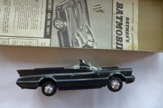 Vintage 1966 Aurora Batmobile Model Kit - Box & Instructions Batman 2