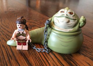 Lego Star Wars Slave Leia " Sail Barge " & Jabba - Mini Figure Princess Leia 75020